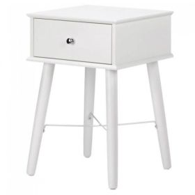 Accent Plus Classic Mod White Side Table