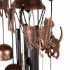 Accent Plus 26-inch Bronze Wind Chimes with Bells and Cats