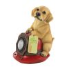 Summerfield Terrace Puppy and Fire Helmet Solar Garden Light