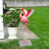 Summerfield Terrace Flying Flamingo Metal Garden Decor Head Up - 27.5 inches