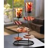 Accent Plus Leopard Double Candle Holder with Oval Shapes