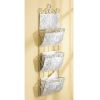 Accent Plus Vintage-Look Metal Tile Letter Organizer