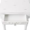 Accent Plus Carved White Side Table