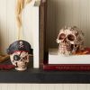 Dragon Crest Skull Figurine with Jolly Rogers Designs