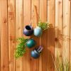 Accent Plus Dangling Pots Decor in Blue Tones