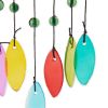 Accent Plus Glass Leaves Colorful Wind Chimes - Butterfly