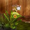 Accent Plus Metal Thermometer Garden Stake - Bee