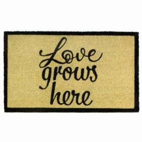 Nikki Chu Love Grows Here Coir Door Mat