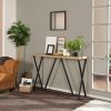 47.2'' Sofa Table;  Wood Rectangle Console Table with Metal Frame