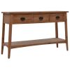 vidaXL Console Table Solid Fir Wood 49.6"x15.7"x30.5" Brown