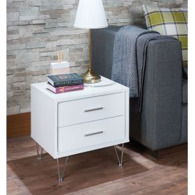 Deoss Night Table in White AL