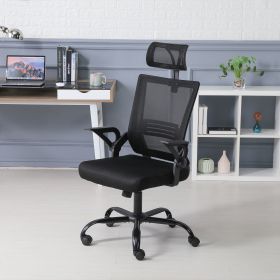 Ergonomic mesh executive office chair, computer chair with lumbar support and adjustable armrest, comfortable work desk and chair, suitable for confer