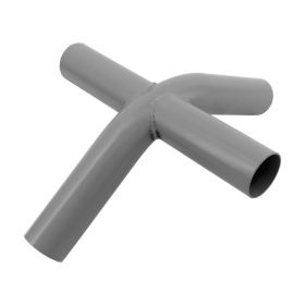 1-7/8" High Peak 4-Way Canopy Fitting - Gray Powder Coated