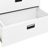 vidaXL Filing Cabinet White 35.4"x18.1"x40.6" Steel