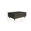 Tilton Rectangle Lift Top Coffee Table Dark Brown