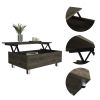 Tilton Rectangle Lift Top Coffee Table Dark Brown