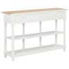 vidaXL Console Table White 47.2"x11.8"x29.9" MDF