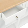 vidaXL Console Table White 47.2"x11.8"x29.9" MDF