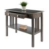 Stafford Console Hall Table, Oyster Gray