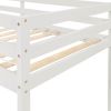 Loft bed with staircase ; White