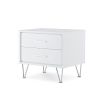 Deoss Night Table in White AL