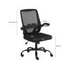 GIVENUSMYF Modern Simple Office Chair, Computer Chair Home, Ergonomic Bow Seat Staff Mesh Chair Conference Chair (Mesh Black)