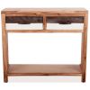 vidaXL Console Table Solid Acacia Wood 33.9"x11.8"x29.5"