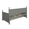 Wood Daybed with Three Drawers ; Twin Size Daybed; No Box Spring Needed ; Gray