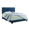 Ishiko Queen Bed in Dark Teal Fabric 20860Q