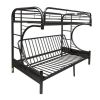 Eclipse Bunk Bed (Twin/Full/Futon) in Black