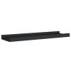 vidaXL Picture Frame Ledge Shelves 2 pcs Black 15.7"x3.5"x1.2" MDF