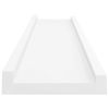 vidaXL Picture Frame Ledge Shelves 2 pcs White 23.6"x3.5"x1.2" MDF