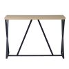 47.2'' Sofa Table;  Wood Rectangle Console Table with Metal Frame