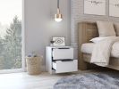 Cannon 2-Drawer Nightstand White