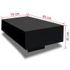 vidaXL Coffee Table High Gloss Black