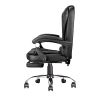 High Back Office Chair, Adjustable Ergonomic Office Chair, Executive PU Leather Swivel Work Chair with Lumbar Support, Computer Desk Chair with Footre