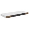 vidaXL Floating Wall Shelves 2 pcs White 23.6"x9.3"x1.5" MDF