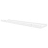 vidaXL Picture Frame Ledge Shelves 2 pcs White 23.6"x3.5"x1.2" MDF