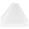 vidaXL Wall Shelves 2 pcs White 45.3"x3.5"x1.2"