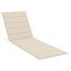 vidaXL Sun Lounger with Cushion Solid Acacia Wood and Galvanized Steel