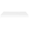 vidaXL Floating Wall Shelves 2 pcs White 23.6"x9.3"x1.5" MDF