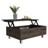 Tilton Rectangle Lift Top Coffee Table Dark Brown