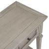 TREXM Classic Retro Style Console Table with Three Top Drawers and Open Style Bottom Shelf; Easy Assembly (Gray Wash)