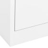 vidaXL Filing Cabinet White 35.4"x18.1"x40.6" Steel