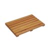 Log Color Spa Solid Teak Bathroom Shower Mat Bathroom Anti-Slip Mat