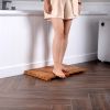 Log Color Spa Solid Teak Bathroom Shower Mat Bathroom Anti-Slip Mat