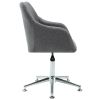 vidaXL Swivel Office Chair Light Gray Fabric