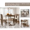 Farmhouse Counter Height 5-Piece Dining Table Set with 1 Rectangular Dining Table and 4 Dining Chairs for Small Places