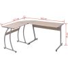 vidaXL Corner Desk L-Shaped Oak