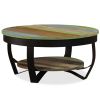 vidaXL Coffee Table Solid Reclaimed Wood 25.6"x12.6"